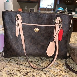 Coach purse with matching wallet